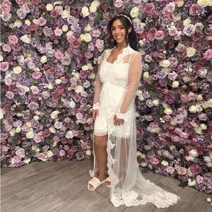 Creationari getting ready bridal robe